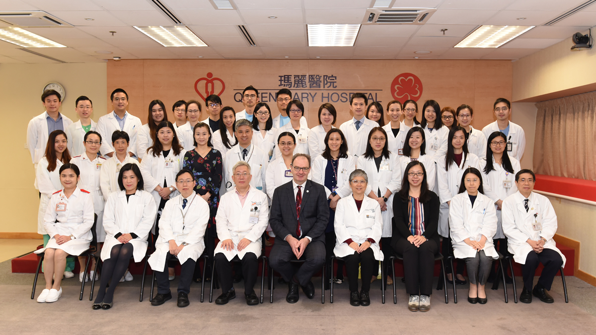 Departmental photo with Professor John Kingdom, External Examiner of Final MBBS Examination March 2019