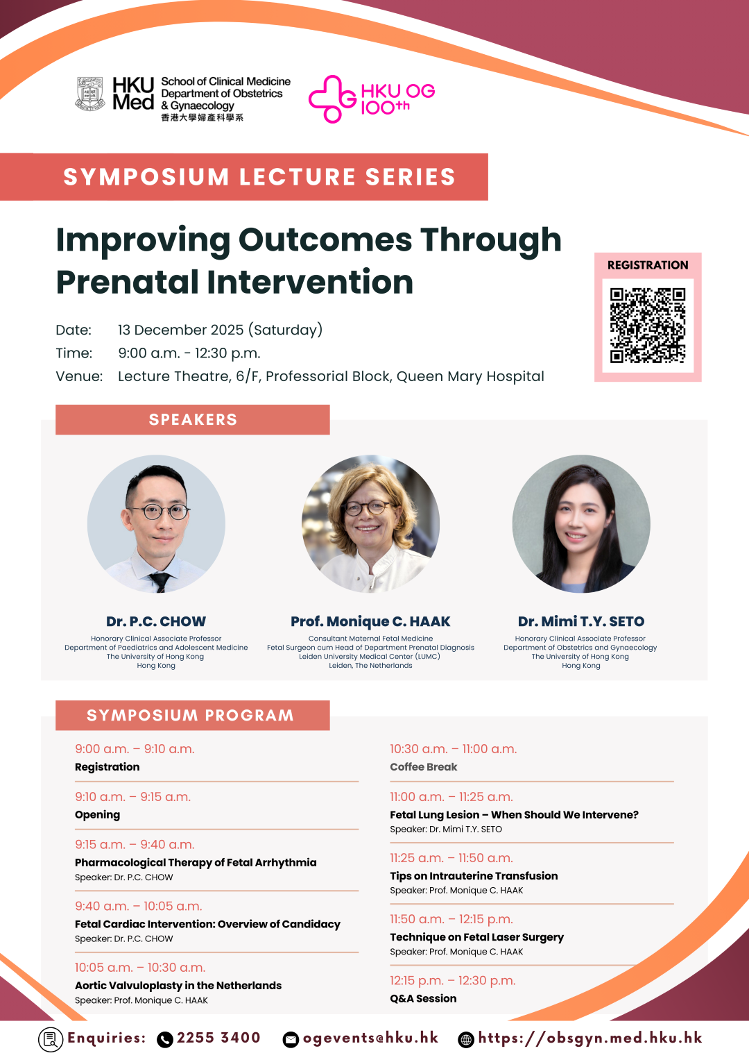 Symposium Lecture Series: Improving Outcomes Through Prenatal Intervention