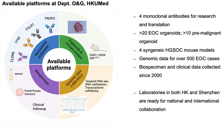 Available platforms at Dept. O&G, HKUMed